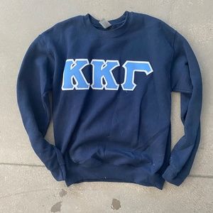 Kappa Kappa Gamma Navy Crew Neck